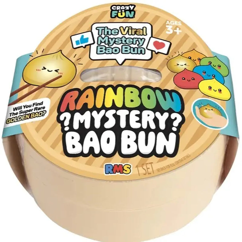 Dumpling Squishy – Mystery Bun Fidget Toy Soft TPR Material 3.35" X 2.17" Stress Relief Fun Unboxing Surprise Design Varies | Easter & Spring Basket Gift