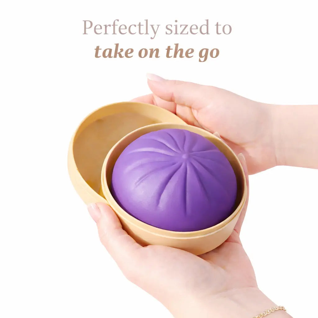 Dumpling Squishy – Mystery Bun Fidget Toy Soft TPR Material 3.35" X 2.17" Stress Relief Fun Unboxing Surprise Design Varies | Easter & Spring Basket Gift