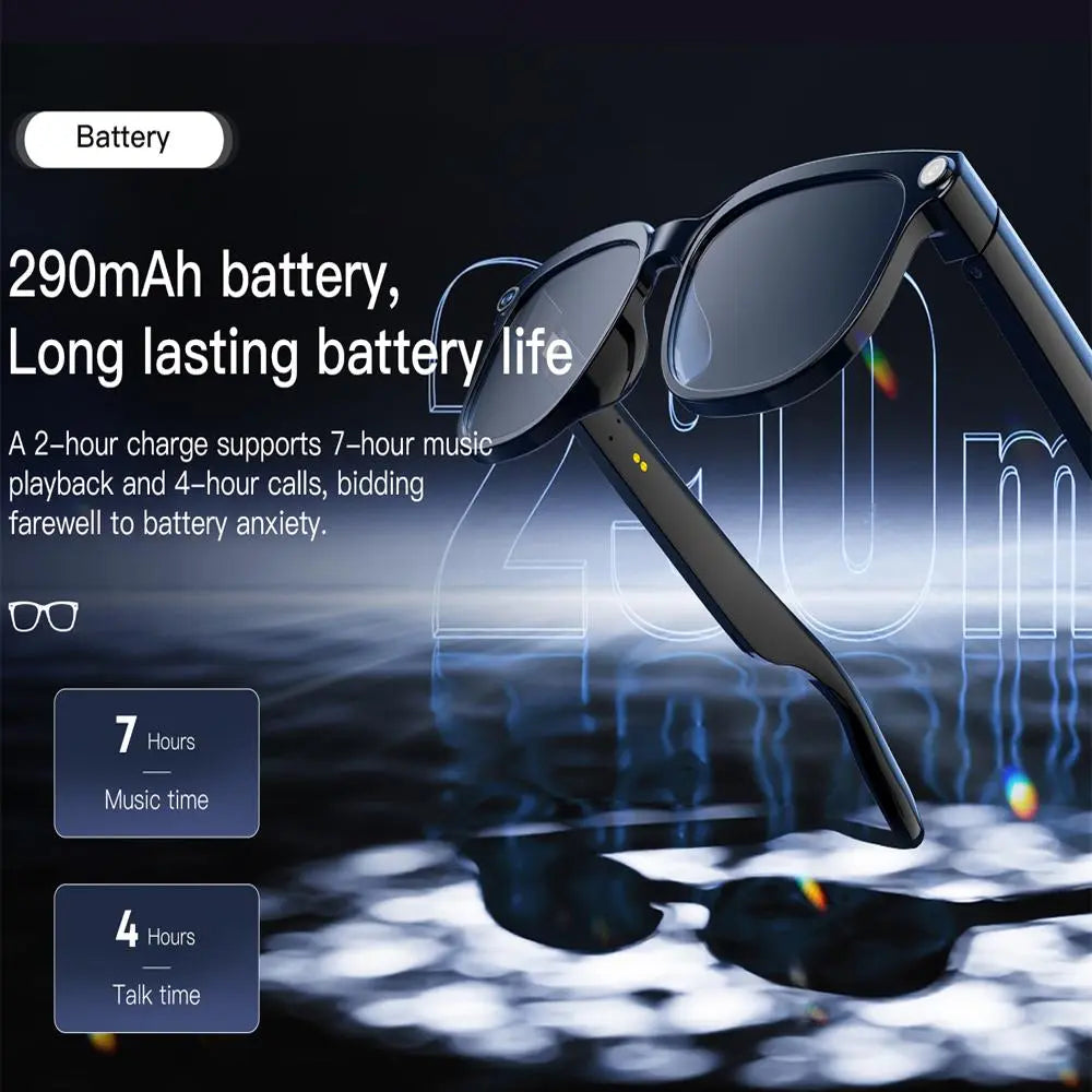 2026 Smart AI Camera Glasses with 8MP High-Quality Lenses HD Camera, Dual Speakers, Directional Sound Output, Smart Touch + Physical Buttons, Hands-Free Photography 160+Languages Real-Time Translation Bluetooth Wireless Calling Valentine'S Day
